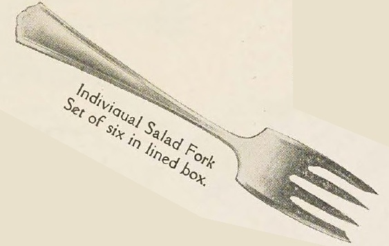 Catalog evidence for R. Wallace & Sons. — Hudson — Individual Salad Forks