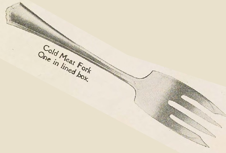 Catalog evidence for R. Wallace & Sons. — Hudson — Cold Meat Fork
