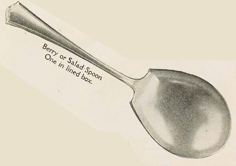 Catalog evidence for R. Wallace & Sons. — Hudson — Berry or Salad Spoon