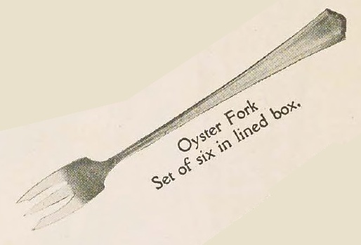 Catalog evidence for R. Wallace & Sons. — Hudson — Oyster Forks