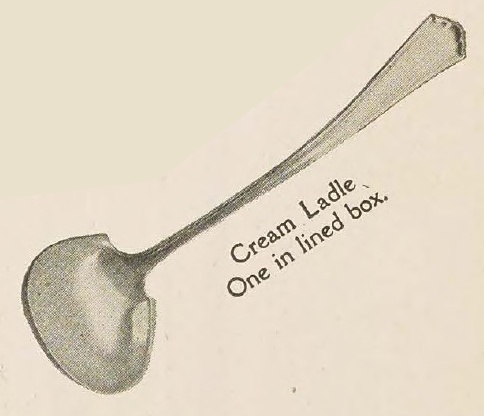 Catalog evidence for R. Wallace & Sons. — Hudson — Cream Ladle