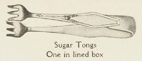Catalog evidence for Holmes & Edwards — Jamestown — Sugar Tongs