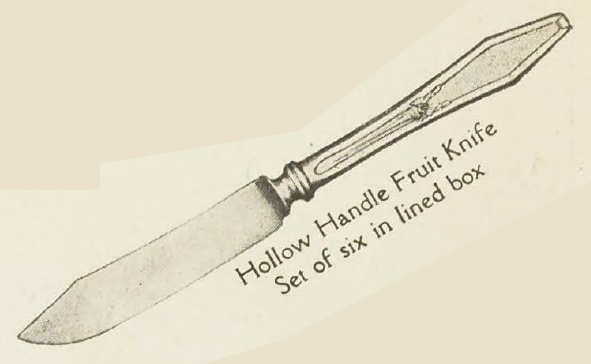 Catalog evidence for Holmes & Edwards — Jamestown — Hollow Handle Fruit Knives