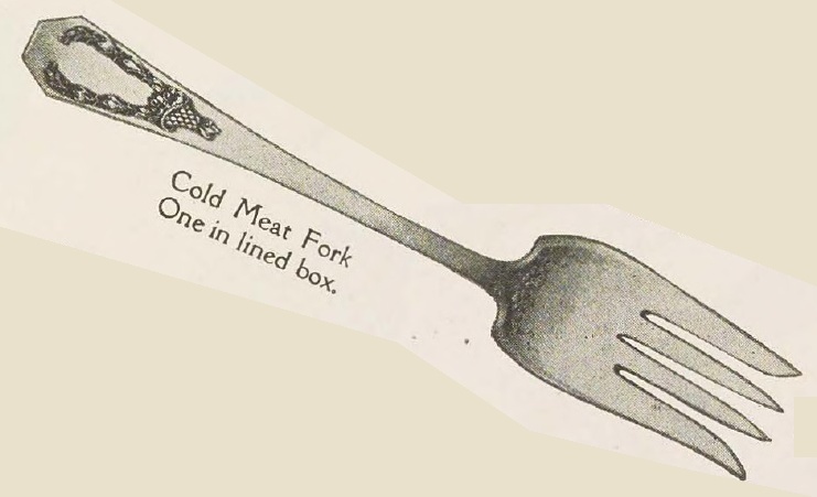 Catalog evidence for Holmes & Edwards — Carolina — Cold Meat Fork