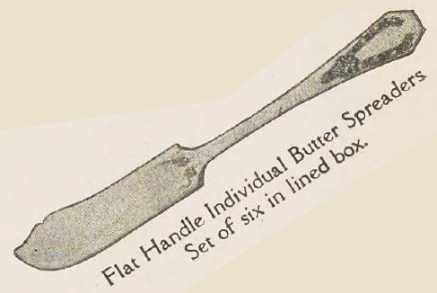 Catalog evidence for Holmes & Edwards — Carolina — Flat Handle Ind. Butter Spreaders