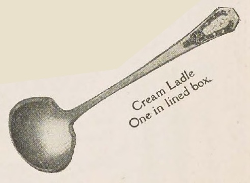Catalog evidence for Holmes & Edwards — Carolina — Cream Ladle
