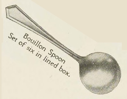 Catalog evidence for Wm. Rogers Mfg. Co. — General Putnam — Bouillon Spoons