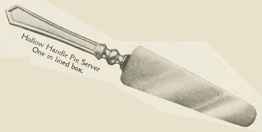 Catalog evidence for Wm. Rogers Mfg. Co. — General Putnam — Hollow Handled Pie Server