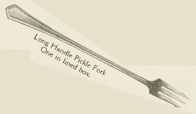 Catalog evidence for Wm. Rogers Mfg. Co. — General Putnam — Long Handled Pickle Fork