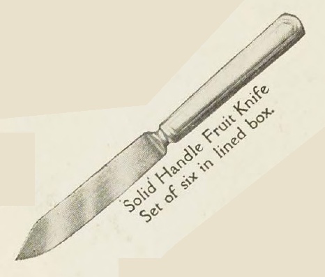 Catalog evidence for Wm. Rogers Mfg. Co. — General Putnam — Solid Handled Fruit Knives