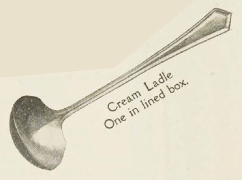 Catalog evidence for Wm. Rogers Mfg. Co. — General Putnam — Cream Ladle