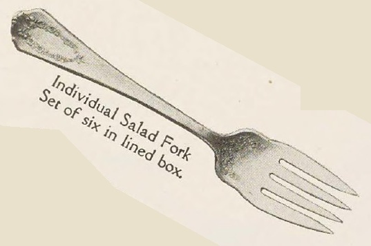 Catalog evidence for Wm. Rogers Mfg. Co. — Virginia — Individual Salad Forks