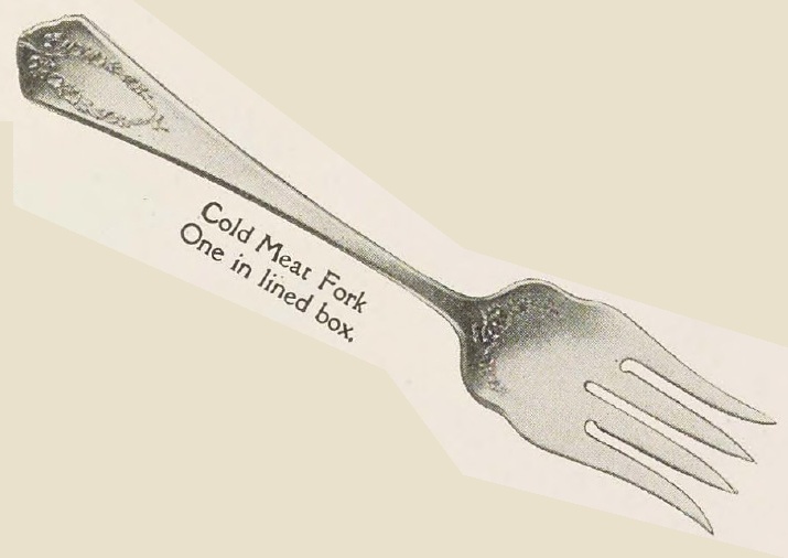 Catalog evidence for Wm. Rogers Mfg. Co. — Virginia — Cold Meat Fork; large