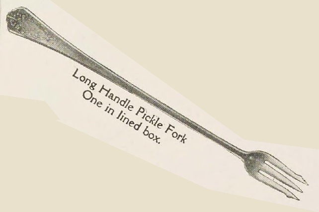 Catalog evidence for Wm. Rogers Mfg. Co. — Virginia — Long Handled Pickle Fork