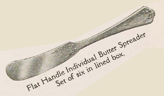 Catalog evidence for Wm. Rogers Mfg. Co. — Virginia — Flat Handled Ind. Butter Spreaders