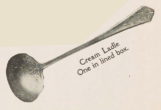 Catalog evidence for Wm. Rogers Mfg. Co. — Virginia — Cream Ladle