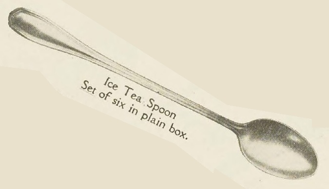 Catalog evidence for William Rogers and Son — Clinton — Iced Tea Spoons