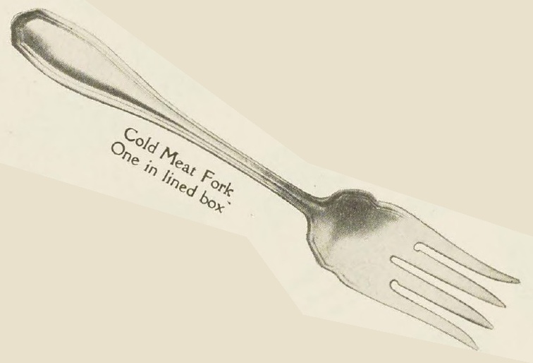 Catalog evidence for William Rogers and Son — Clinton — Cold Meat Fork