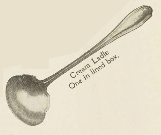 Catalog evidence for William Rogers and Son — Clinton — Cream Ladle