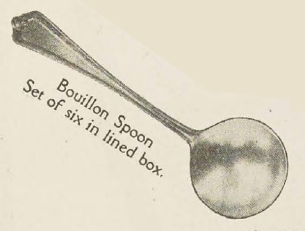 Catalog evidence for Wm. Rogers Mfg. Co. — Hampden — Bouillon Spoons