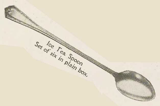 Catalog evidence for Wm. Rogers Mfg. Co. — Hampden — Iced Tea Spoons
