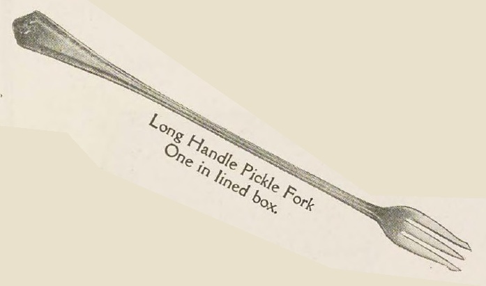 Catalog evidence for Wm. Rogers Mfg. Co. — Hampden — Long Handle Pickle Fork