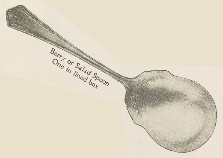 Catalog evidence for Wm. Rogers Mfg. Co. — Hampden — Berry or Salad Spoon
