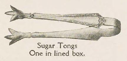 Catalog evidence for Wm. Rogers Mfg. Co. — Hampden — Sugar Tongs