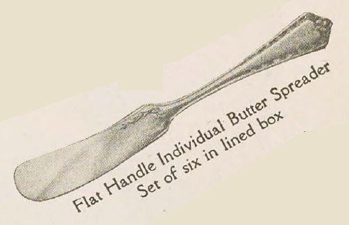 Catalog evidence for Wm. Rogers Mfg. Co. — Hampden — Flat Handled Individual Butter Spreaders