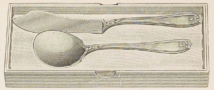 Catalog evidence for 1881 Rogers — Chippendale — Butter and Sugar Set; in lined box