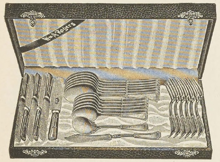 Catalog evidence for Wm. A. Rogers — Grecian Pattern 26 Piece Set