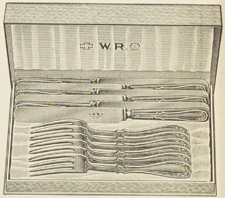 Catalog evidence for Wm. A. Rogers — Irving Pattern, French Gray 12 Piece Combination Set