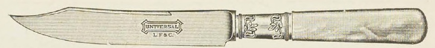 Catalog evidence for Universal Pearl Handle Table Cutlery — Fruit Knives