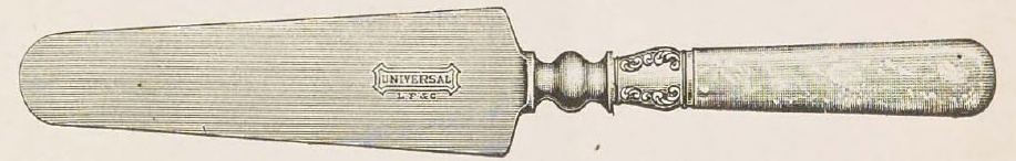 Catalog evidence for Pie, Cake or Ice Cream Knife