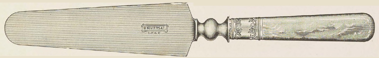 Catalog evidence for Cake, Pie or Ice Cream Knife