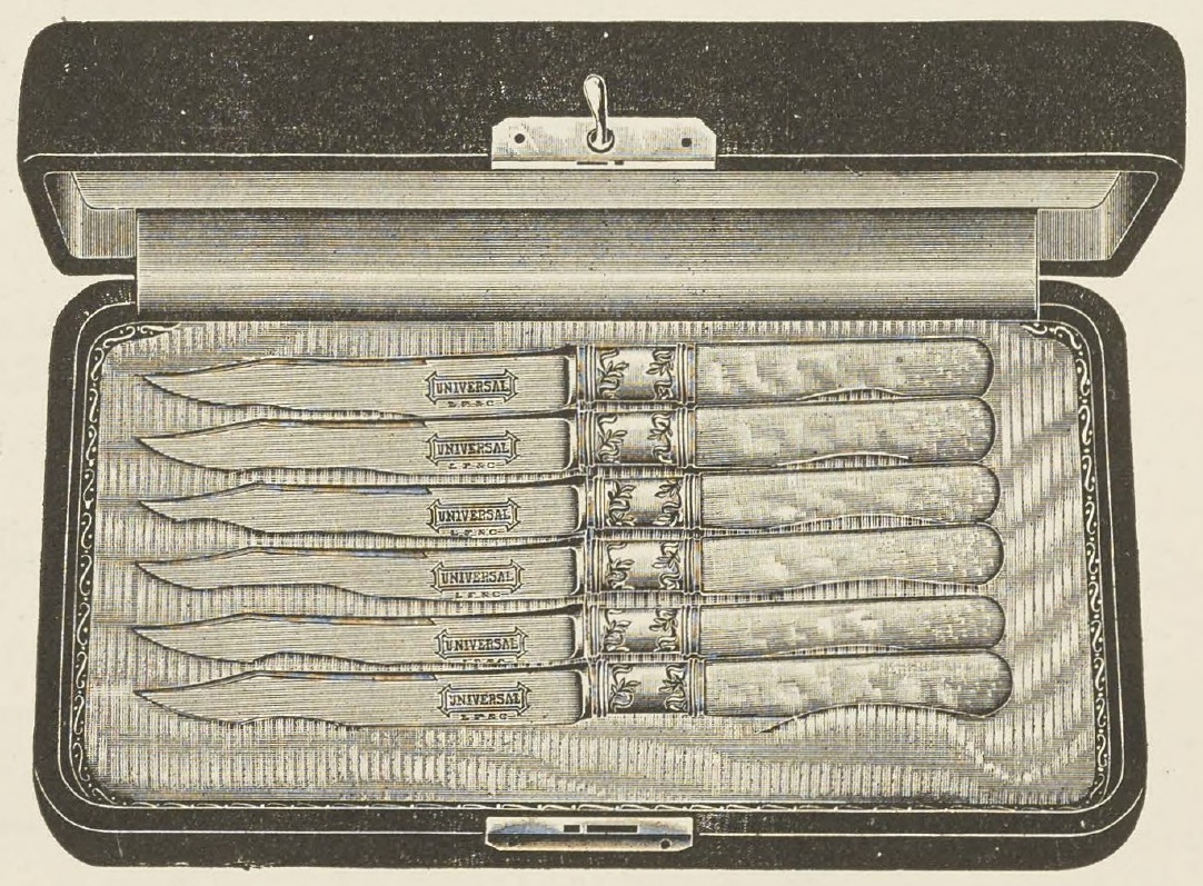 Catalog evidence for Six Pearl Handle Fruit Knives