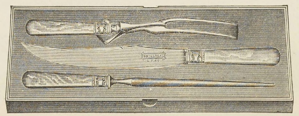Catalog evidence for Three Piece Beef Carvers; Spanish blade
