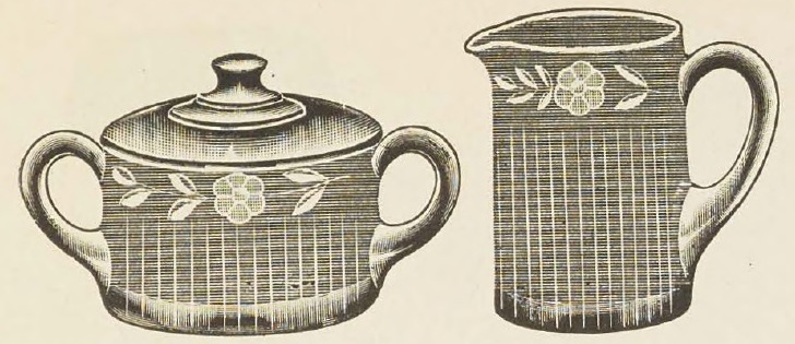 Catalog evidence for Sugar and Creamer