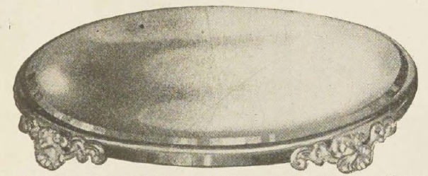 Catalog evidence for Footed Round Mirror Plateau