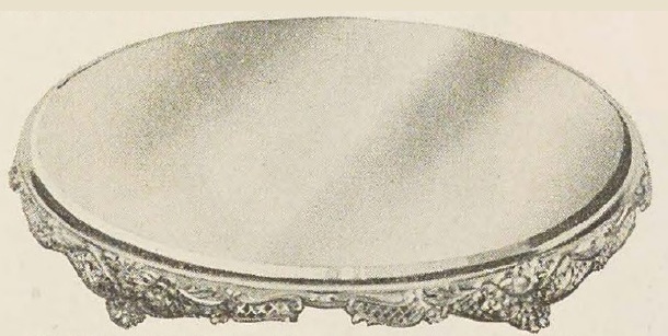 Catalog evidence for Footed Round Mirror Plateau