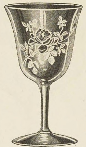 Catalog evidence for Water Goblet