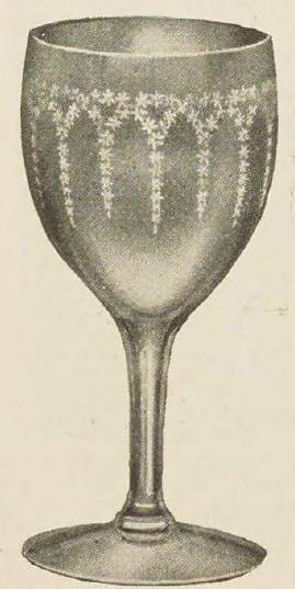 Catalog evidence for Wistaria Water Goblet
