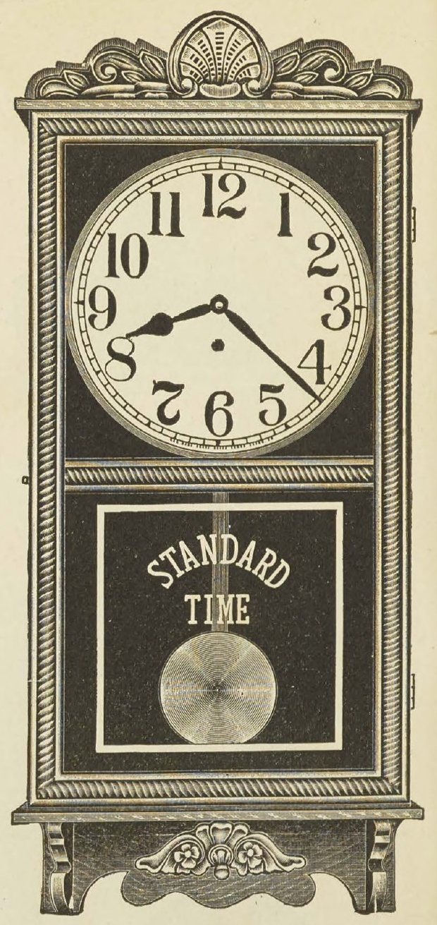 Catalog evidence for Referee Mahogany Hanging Clock