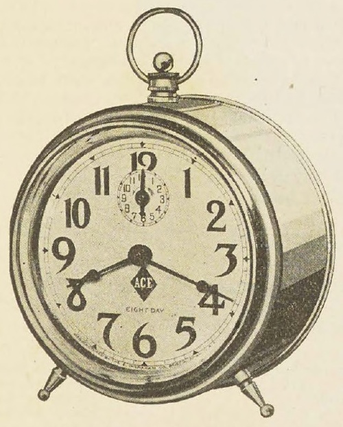 Catalog evidence for Ace Eight Day Alarm Clock