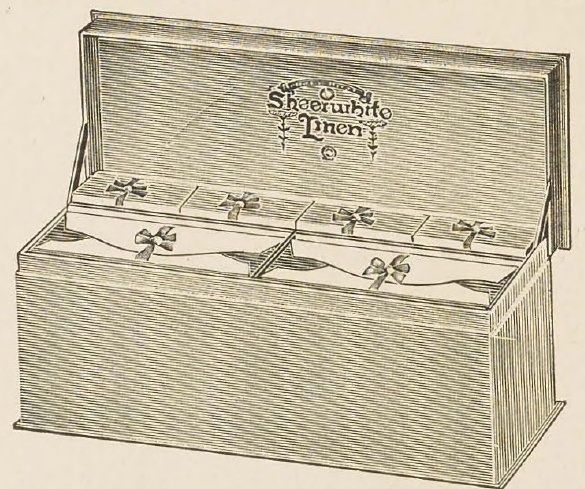 Catalog evidence for Sheerwhite Linen Boxed Stationery