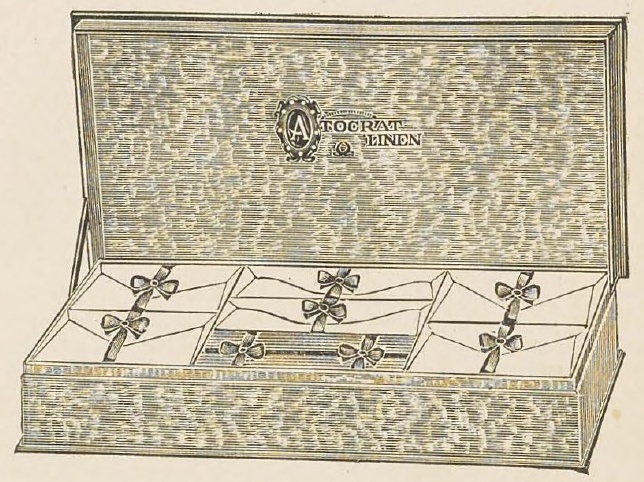Catalog evidence for Autocrat Linen Boxed Stationery