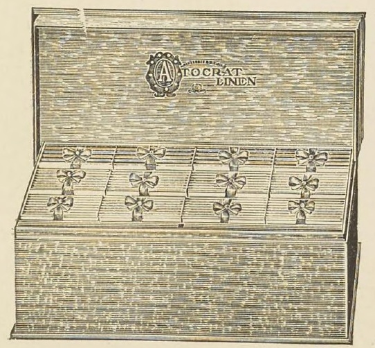 Catalog evidence for Autocrat Linen Boxed Stationery