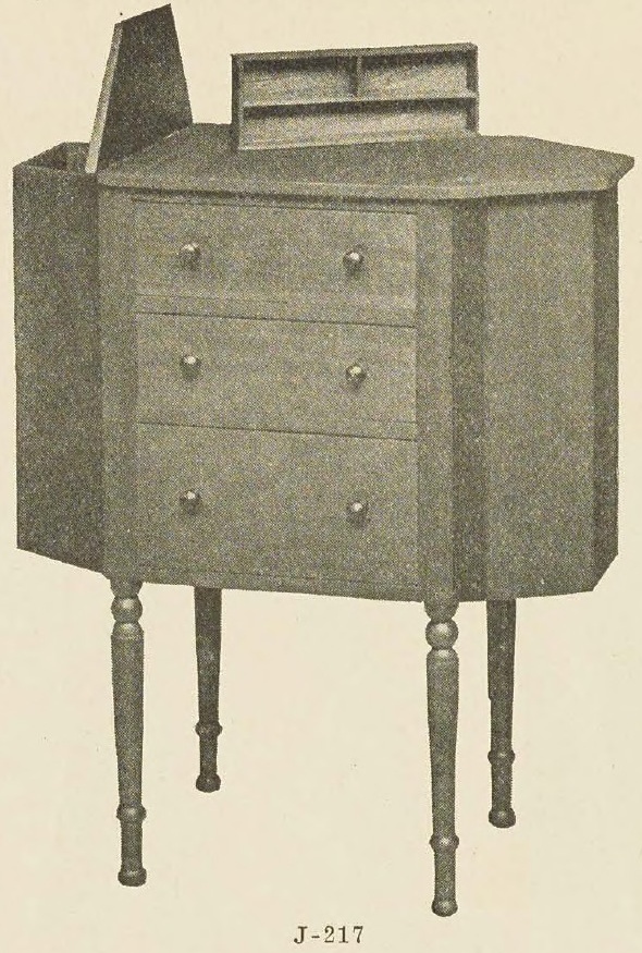 Catalog evidence for Martha Washington Sewing Cabinet J217