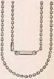 Catalog evidence for Chain / fob · No. 3458