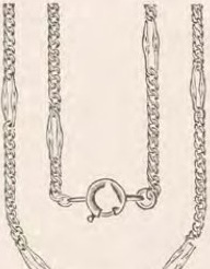 Catalog evidence for Chain / fob · No. 3452